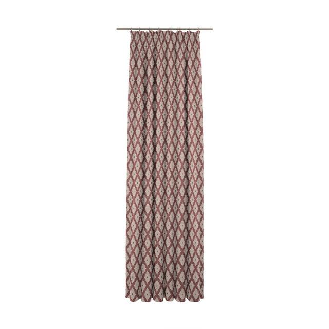 Esteban Pencil Pleat Opaque Curtains (Set of 2) August Grove Size: 145cm Width x 225cm Drop , Colour: Dark red, Art der Aufhängung: With pleater tape on Productcaster.