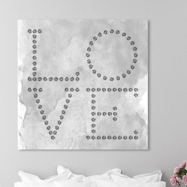 Love Diamonds - Wrapped Canvas Print East Urban Home Size: 61 cm H x 61 cm W x 3.8 cm D on Productcaster.