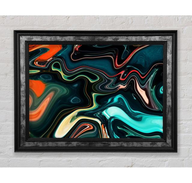 Liquid Metal Vivid Melt - Single Picture Frame Art Prints Bright Star Size: 21cm H x 42cm W x 8cm D on Productcaster.