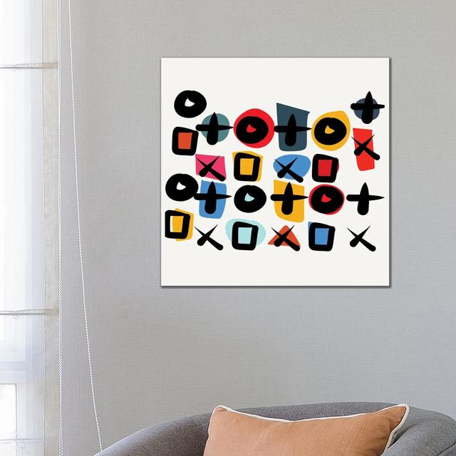 Symbols of Life by Emmanuel Signorino - Wrapped Canvas Art Prints Metro Lane Size: 66.04cm H x 66.04cm W x 3.81cm D on Productcaster.