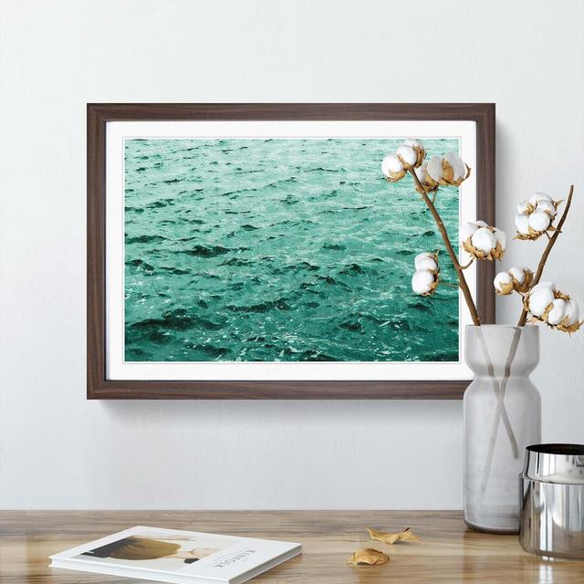 Choppy Waters - Picture Frame Painting Print East Urban Home Frame Option: Walnut Framed, Size: 48cm H x 65cm W x 2cm D on Productcaster.