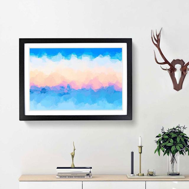 Cold Mountain in Abstract - Picture Frame Graphic Art Print East Urban Home Size: 36cm H x 48cm W x 2cm D, Frame Option: Black Framed on Productcaster.