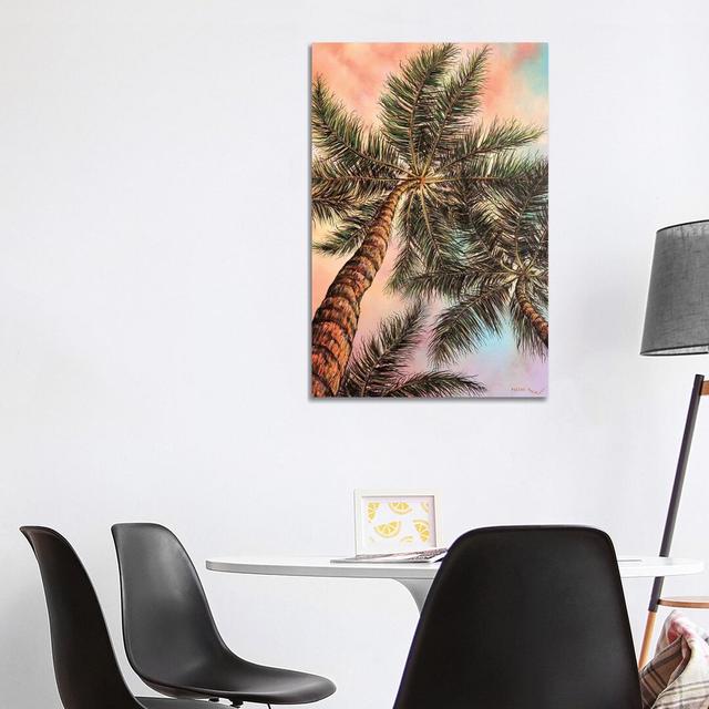 Keep Palm by ColorByFeliks - Print on Canvas 17 Stories Size: 101.6cm H x 66.04cm W x 3.81cm D, Format: Wrapped Canvas on Productcaster.