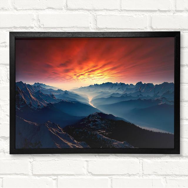 Closed Corner Frame Art Prints on Wood Alpen Home Size: 42cm H x 59.7cm W on Productcaster.