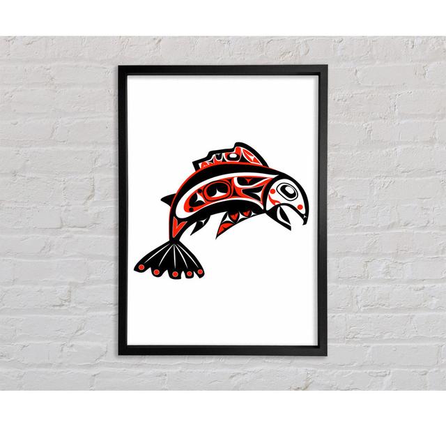 Mayan Fish Framed Print Bright Star Size: 84.1cm H x 118.9cm W x 3.3cm D on Productcaster.