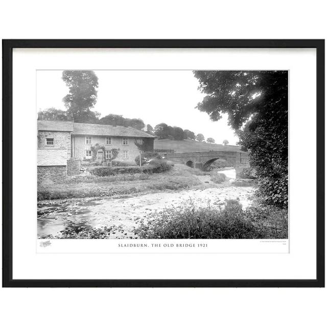 'Slaidburn, the Old Bridge 1921' - Picture Frame Photograph Print on Paper The Francis Frith Collection Size: 28cm H x 36cm W x 2.3cm D on Productcaster.