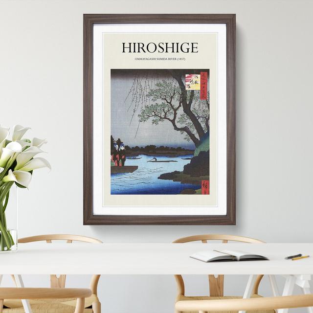 Sumida River by Utagawa Hiroshige - Single Picture Frame Print East Urban Home Frame Option: Walnut Framed, Size: 65cm H x 48cm W x 2cm D on Productcaster.