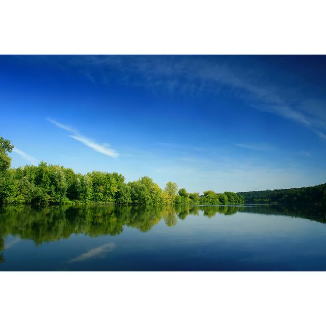 Forest Lake by Da-kuk - No Frame Art Prints on Canvas 17 Stories Size: 20cm H x 30cm W on Productcaster.