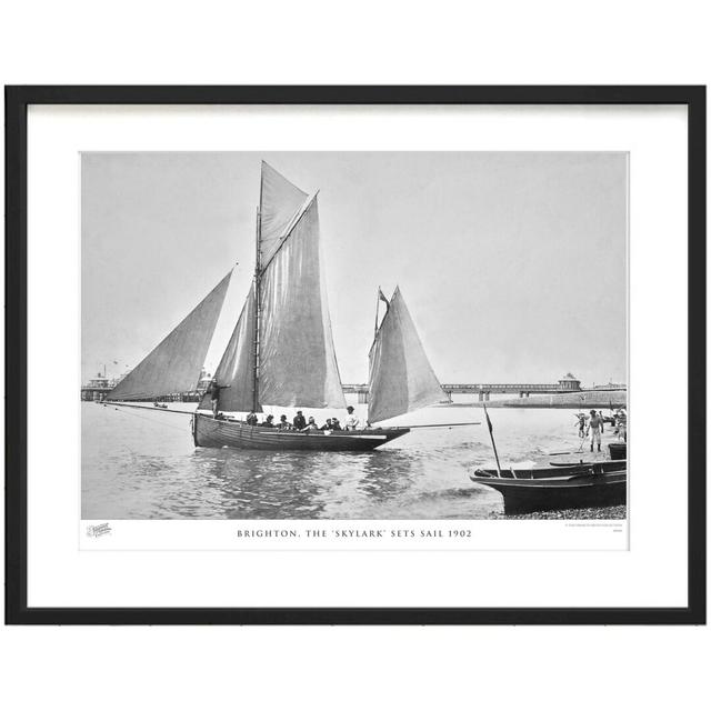 Brighton, The 'Skylark' Sets Sail 1902 by Francis Frith - Single Picture Frame Print The Francis Frith Collection Size: 40cm H x 50cm W x 2.3cm D on Productcaster.