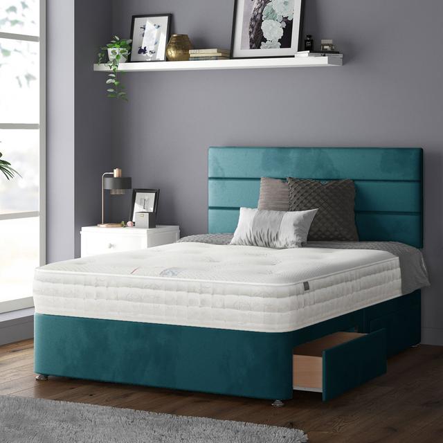 Brand Upholstered Headboard Fairmont Park Colour: Mallard, Size: Small Double (4') on Productcaster.