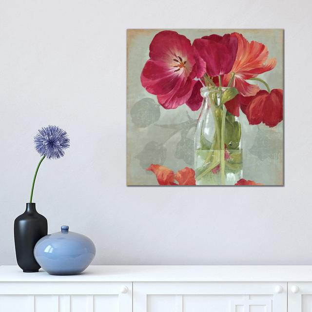 Glass Flowers II - Wrapped Canvas Painting Rosalind Wheeler on Productcaster.