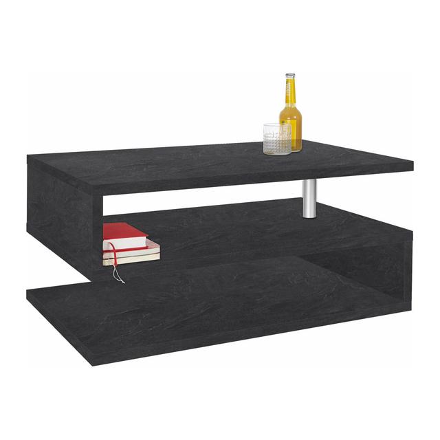 Cauan Coffee Table Metro Lane Size: 41H x 55W x 90L cm, Colour: Grey on Productcaster.