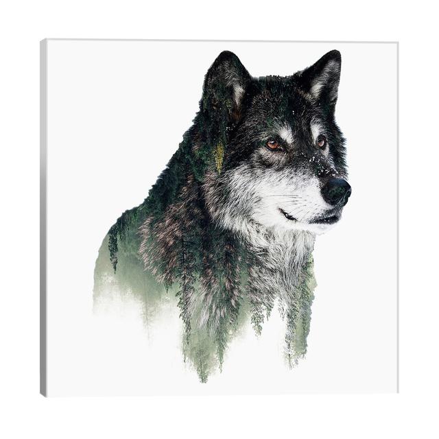 'Wolf I' Graphic Art on Wrapped Canvas East Urban Home Size: 45.72cm H x 45.72cm W x 1.91cm D on Productcaster.