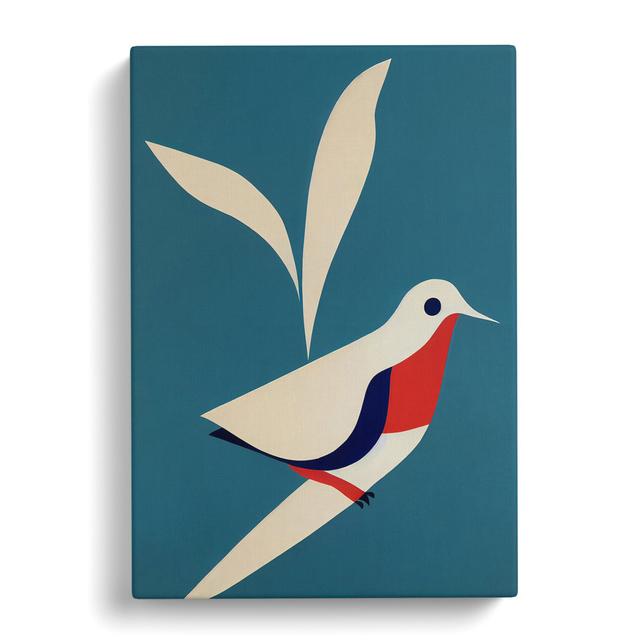 Dove Bird Minimalism - Wrapped Canvas Graphic Art Marlow Home Co. Size: 76cm H x 50cm W x 3cm D on Productcaster.