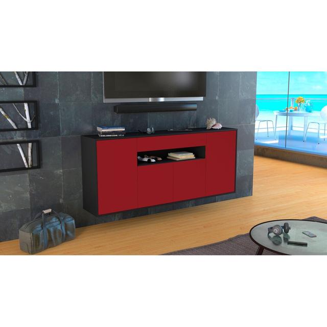 Kress Sideboard Ebern Designs Colour (Body/Front): Anthracite/Red on Productcaster.