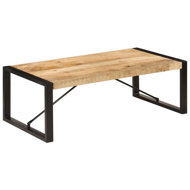 Rectangular Coffee Table made of Solid Wood in Brown by Borough Wharf on Productcaster.