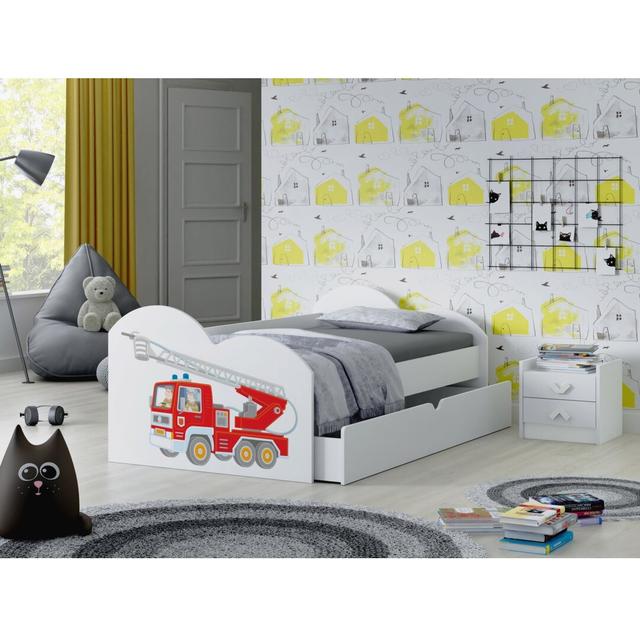 Shaunta European Toddler (80 x 160cm) Drawer Bed Frame Zoomie Kids Colour (Bed Frame): White on Productcaster.