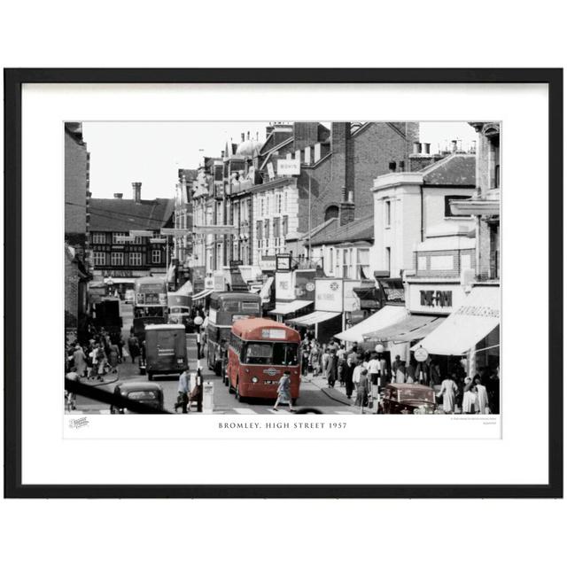 'Bromley, High Street 1957' by Francis Frith - Picture Frame Photograph Print on Paper The Francis Frith Collection Size: 60cm H x 80cm W x 2.3cm D on Productcaster.