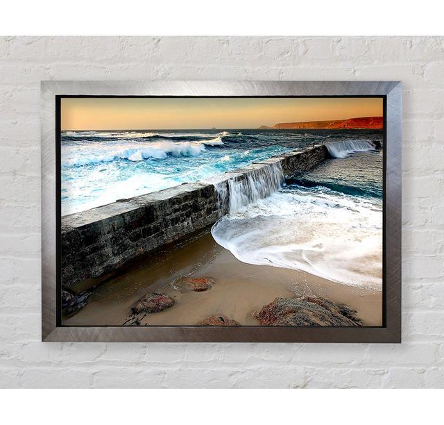 Sea Spill - Single Picture Frame Art Prints Bright Star Size: 84.1cm H x 118.9cm W x 3.4cm D on Productcaster.