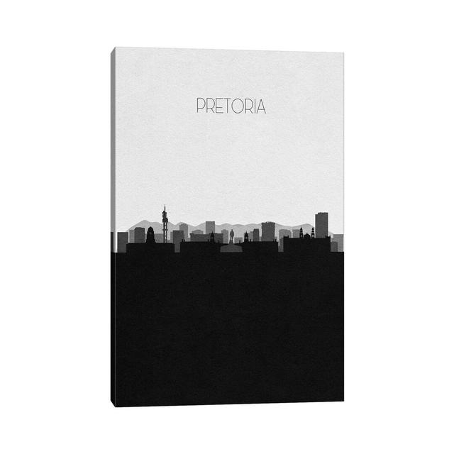 Pretoria, South Africa City Skyline by Ayse Deniz Akerman - Wrapped Canvas Graphic Art Ebern Designs Size: 45.72cm H x 30.48cm W x 1.91cm D on Productcaster.