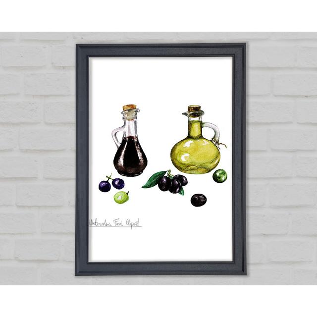 Olive Oil Bottles - Print August Grove Size: 29.7cm H x 21cm W x 1.5cm D on Productcaster.