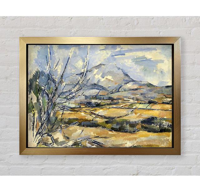 Cezanne Montagne Sainte-Victoire Framed Print Rosalind Wheeler Size: 59.7cm H x 84.1cm W x 3.4cm D, Format: Bronze Framed Paper on Productcaster.