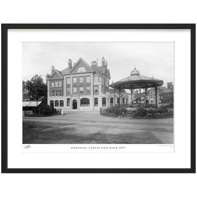 'Horsham, Carfax and Bank 1899' by Francis Frith - Picture Frame Photograph Print on Paper The Francis Frith Collection Size: 28cm H x 36cm W x 2.3cm on Productcaster.