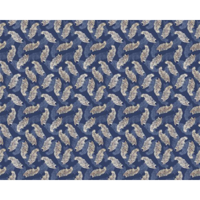 Higuchi 10m x 50cm Matte Wallpaper Roll Bay Isle Home Colour: Navy Blue on Productcaster.