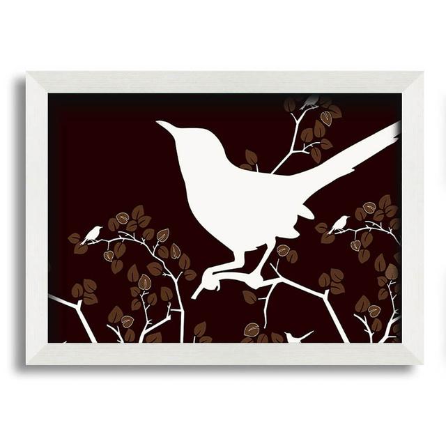 Shepton Song Bird Brown - Single Picture Frame Art Prints ClassicLiving Size: 59.7cm H x 84.1cm W x 10cm D on Productcaster.