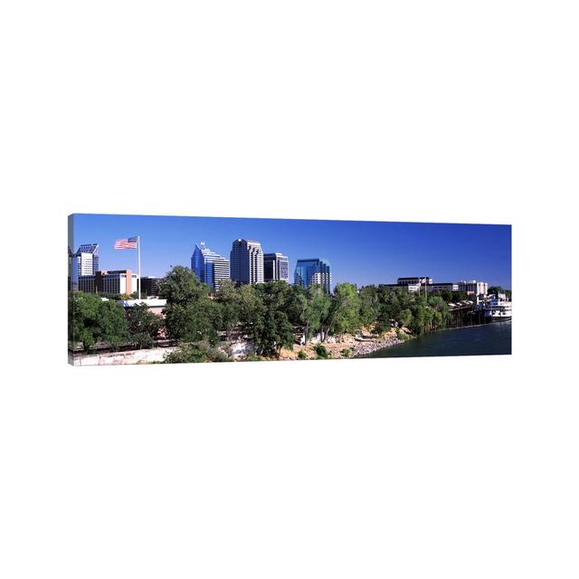 Downtown Sacramento, CA, USA by Panoramic Images - Wrapped Canvas Panoramic Print Latitude Run Size: 50.8cm H x 152.4cm W x 1.91cm D on Productcaster.