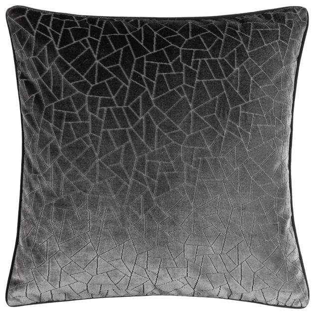 Malans Geometric Square Throw Pillow Cover Höem Colour: Stargazer Grey on Productcaster.