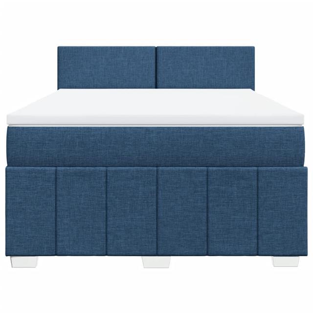 Vidaxl Boxspringbett mit Matratze ModernMoments Farbe: Blau, Größe: 140 x 200 cm on Productcaster.