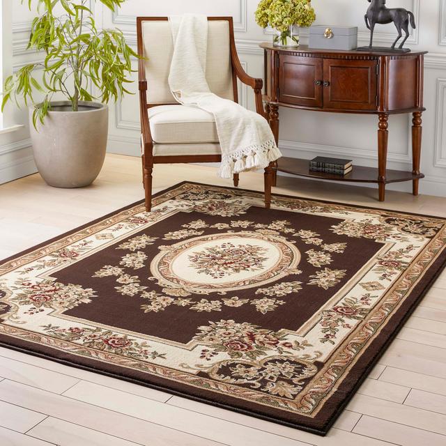 Conte Power Loom Brown Rug Astoria Grand Rug Size: Rectangle 160 x 220cm on Productcaster.