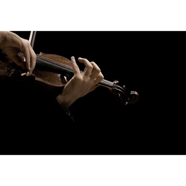 Hands of the Musician Playing a Violin by Furtseff - Wrapped Canvas Photograph Ebern Designs Size: 20cm H x 30cm W x 3.8cm D on Productcaster.