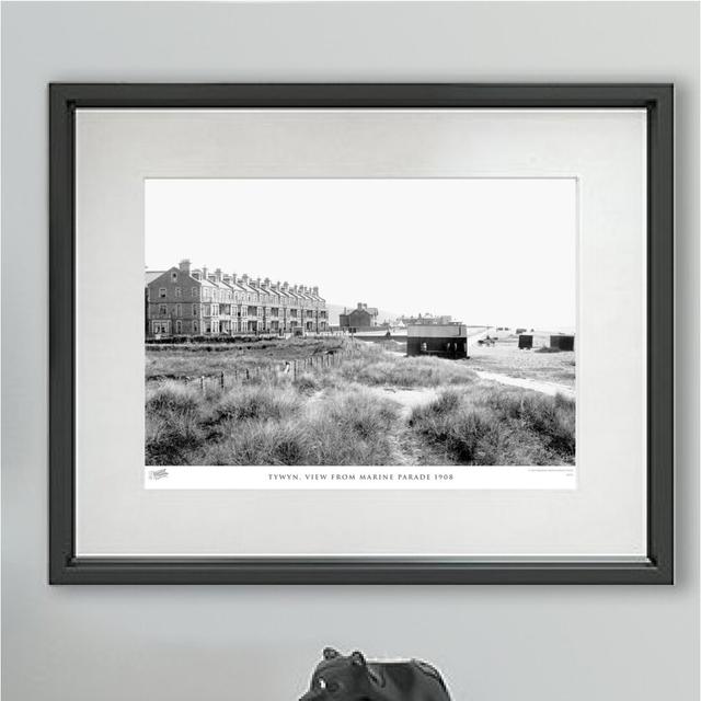 'Tywyn, View from Marine Parade 1908' by Francis Frith - Picture Frame Photograph Print on Paper The Francis Frith Collection Size: 28cm H x 36cm W x on Productcaster.