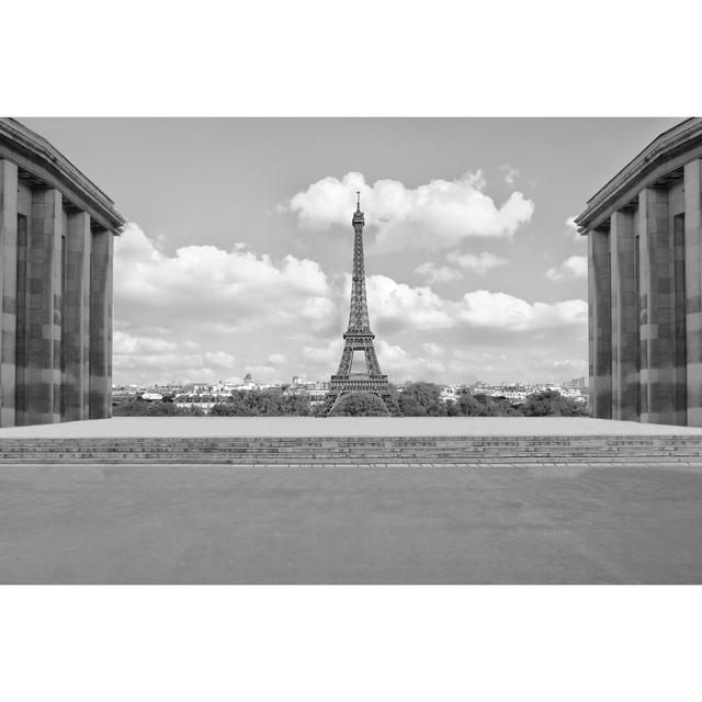 Eiffel from Afar I - Wrapped Canvas Photograph Marlow Home Co. Size: 61cm H x 91cm W on Productcaster.