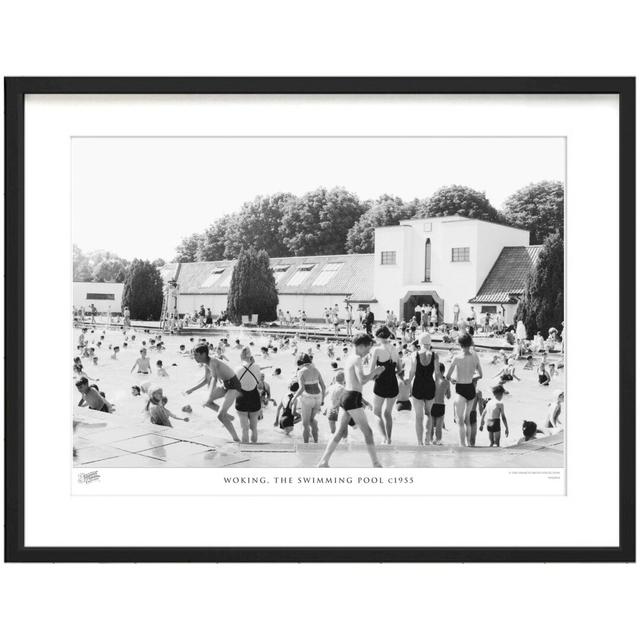 'Woking, the Swimming Pool C1955' by Francis Frith - Picture Frame Photograph Print on Paper The Francis Frith Collection Size: 60cm H x 80cm W x 2.3c on Productcaster.