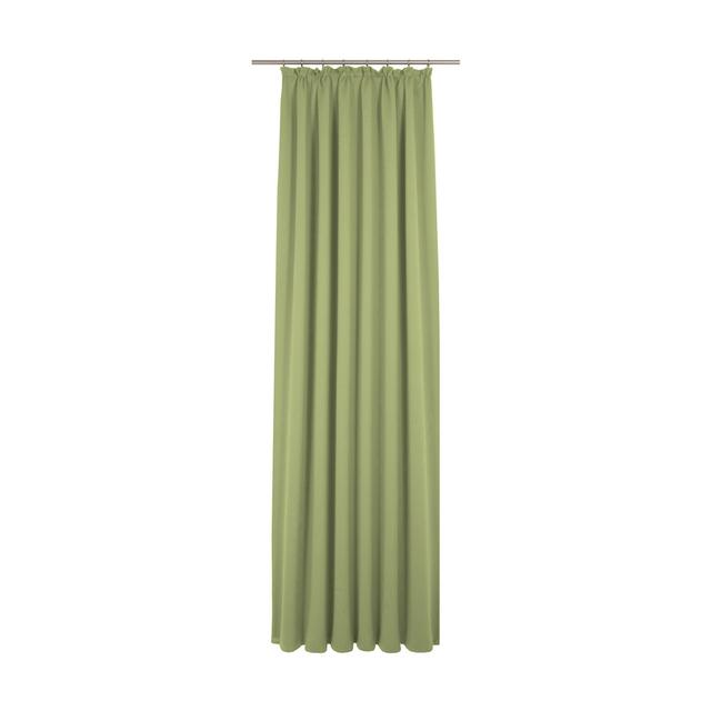 Uni Collection 100% Cotton Room Darkening Pinch Pleat Curtain Panel Adam Panel size: 142cm wide x 335cm high, Curtain colour: Green on Productcaster.