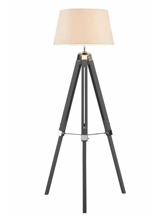 StowtheWold 144cm Tripod Floor Lamp Fjørde & Co Base Finish: Grey on Productcaster.