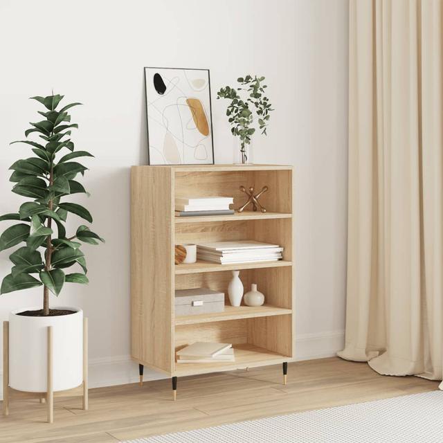 Linntown 90cm H x 57cm W Standard Bookcase George Oliver Colour: Sonoma Oak on Productcaster.