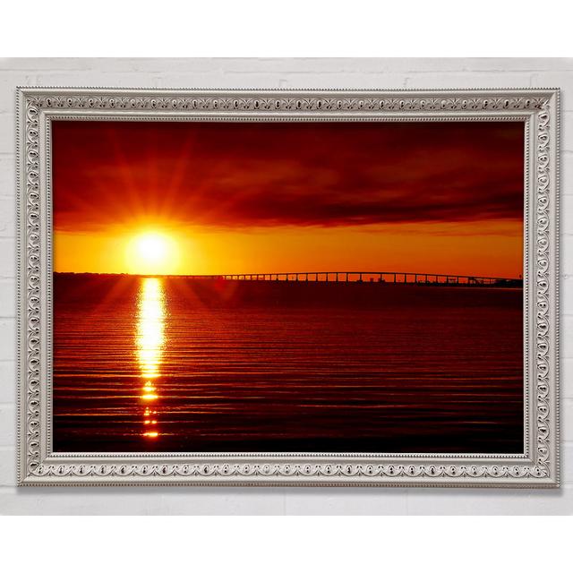 Amazing Sun Rays - Single Picture Frame Art Prints Bright Star Size: 59.7cm H x 84.1cm W x 3cm D on Productcaster.