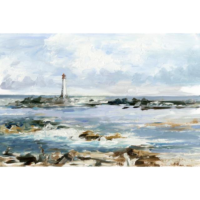 Rocky Shore Coastline I by Ethan Harper - Wrapped Canvas Painting Longshore Tides Size: 81cm H x 122cm W x 3.8cm D on Productcaster.