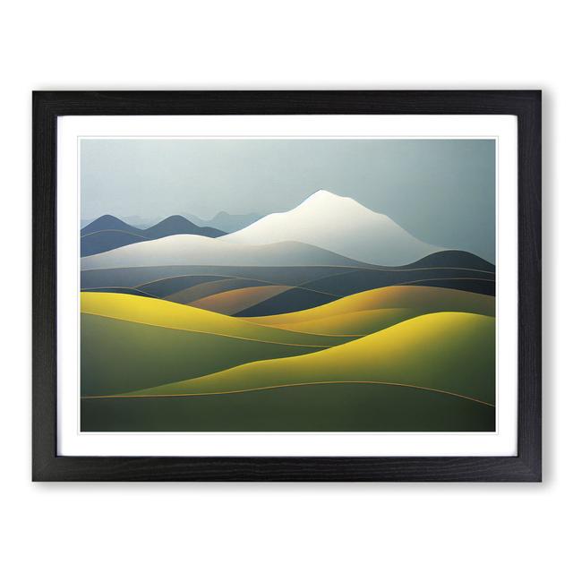 Serene Meadow Landscape Vol.2 - Single Picture Frame Print Alpen Home Size: 34cm H x 46cm W x 2cm D, Frame Colour: Black on Productcaster.