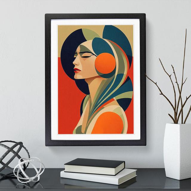 Magnificent Abstract Woman - Picture Frame Graphic Art Fairmont Park Frame Colour: Black, Size: 34cm H x 25cm W x 2cm D on Productcaster.