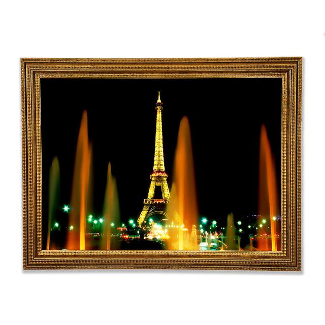 Paris Eiffel Tower Falls - Single Picture Frame Art Prints Bright Star Size: 84.1cm H x 118.9cm W on Productcaster.