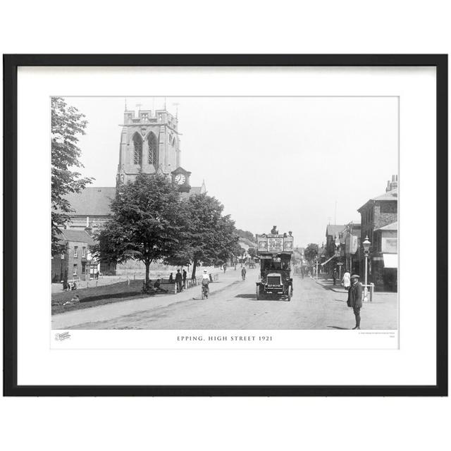 'Epping, High Street 1921' by Francis Frith - Picture Frame Photograph Print on Paper The Francis Frith Collection Size: 45cm H x 60cm W x 2.3cm D on Productcaster.