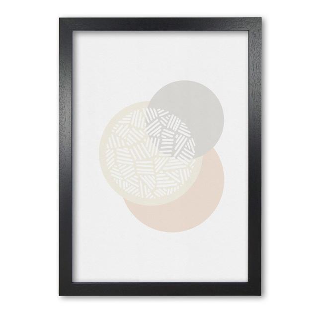 Minimalist Geometric IV - Graphic Art Print on Paper East Urban Home Size: 60 cm H x 42 cm W x 5 cm D, Format: Black Grain Frame on Productcaster.