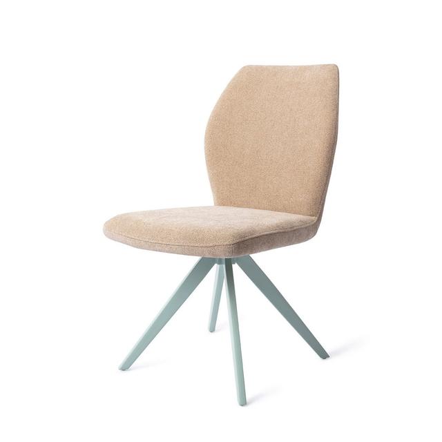 Bodha Polyester Upholstered Side Chair Brayden Studio Upholstery Colour: Brown, Leg Colour: Turn Mint on Productcaster.