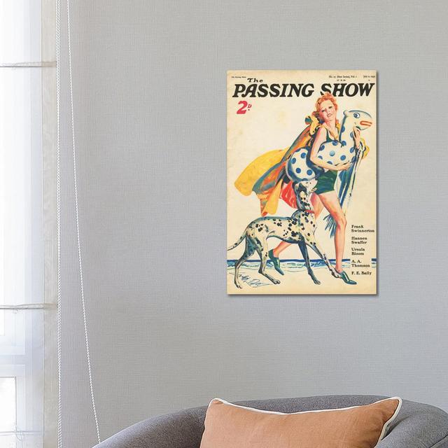 1930s The Passing Show Magazine Cover - Wrapped Canvas Gallery-Wrapped Canvas Giclée ClassicLiving Size: 66.04cm H x 45.72cm W x 1.9cm D on Productcaster.