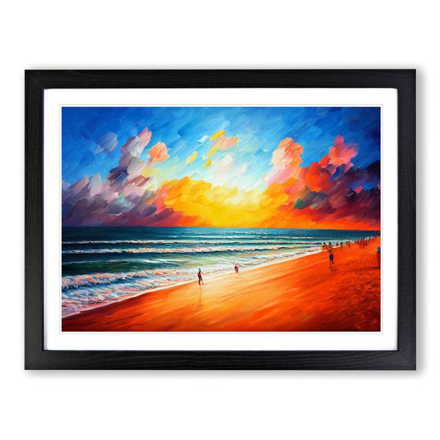 Beautiful Beach Vol.1 House of Hampton Size: 46cm H x 64cm W x 2cm D, Frame Colour: Black Framed on Productcaster.